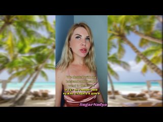 sugarnadya - a russian milf blonde tells how they vacation in the republic of dominica - pornhub